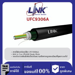 LINK (รุ่น UFC9306A) F.O. Outdoor / Indoor, Armored 6 Core, LSZH - FR, OS2 4,000 M.