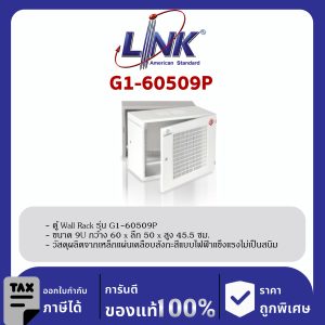 Link G1-60509P 19" GERMANY Perforated Wall Rack 9U ลึก 50 cm.