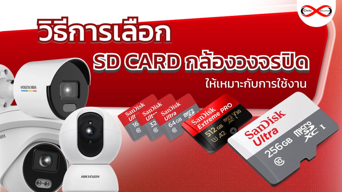 sd card กล้องวงจรปิด