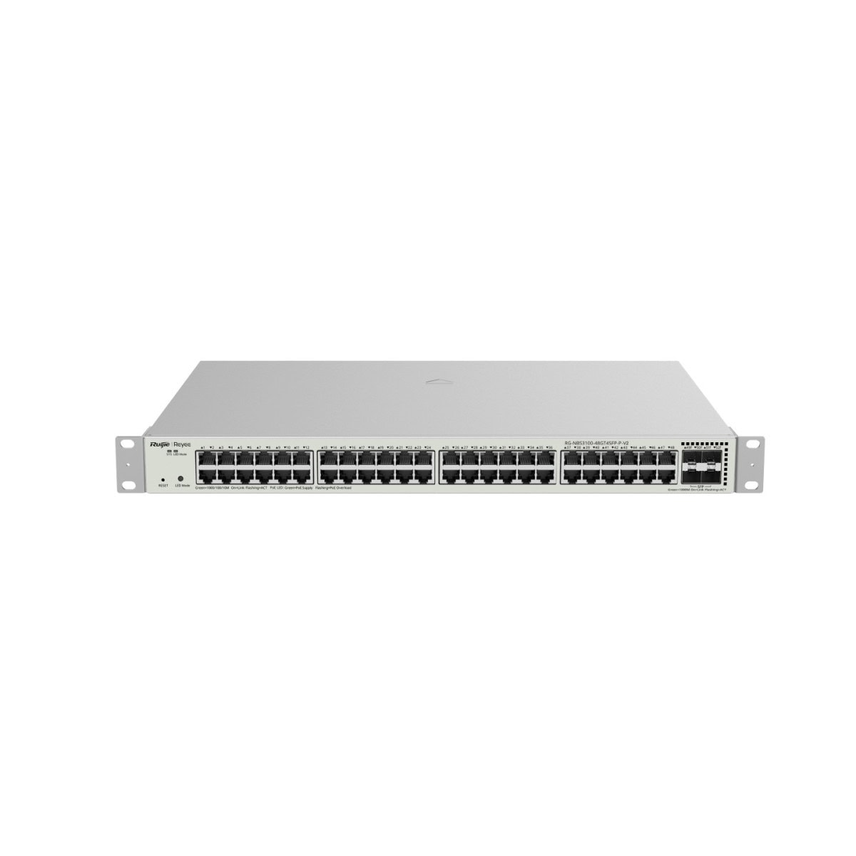 Ruijie / Reyee สวิตช์ 48 พอร์ต รุ่น RG-NBS3100-48GT4SFP-P-V2 พร้อมการจัดการผ่านระบบคลาวด์ และพอร์ตอัปลิงก์ 1G จำนวน 4 พอร์ต