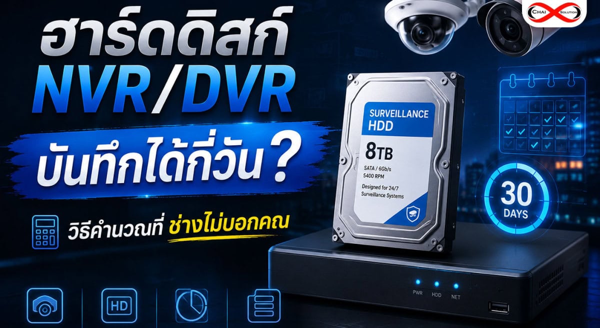 ฮาร์ดดิสก์ DVR เต็มไว