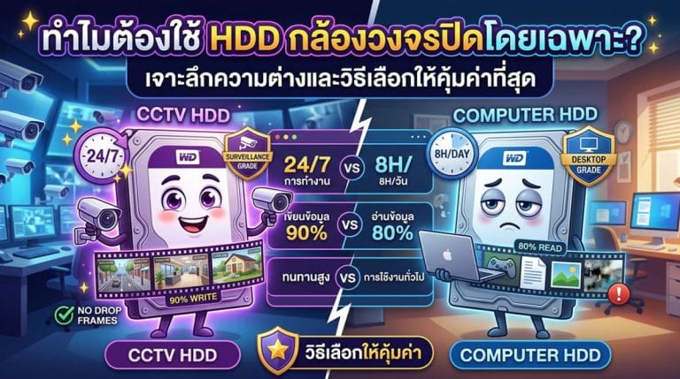 HDD กล้องวงจรปิด