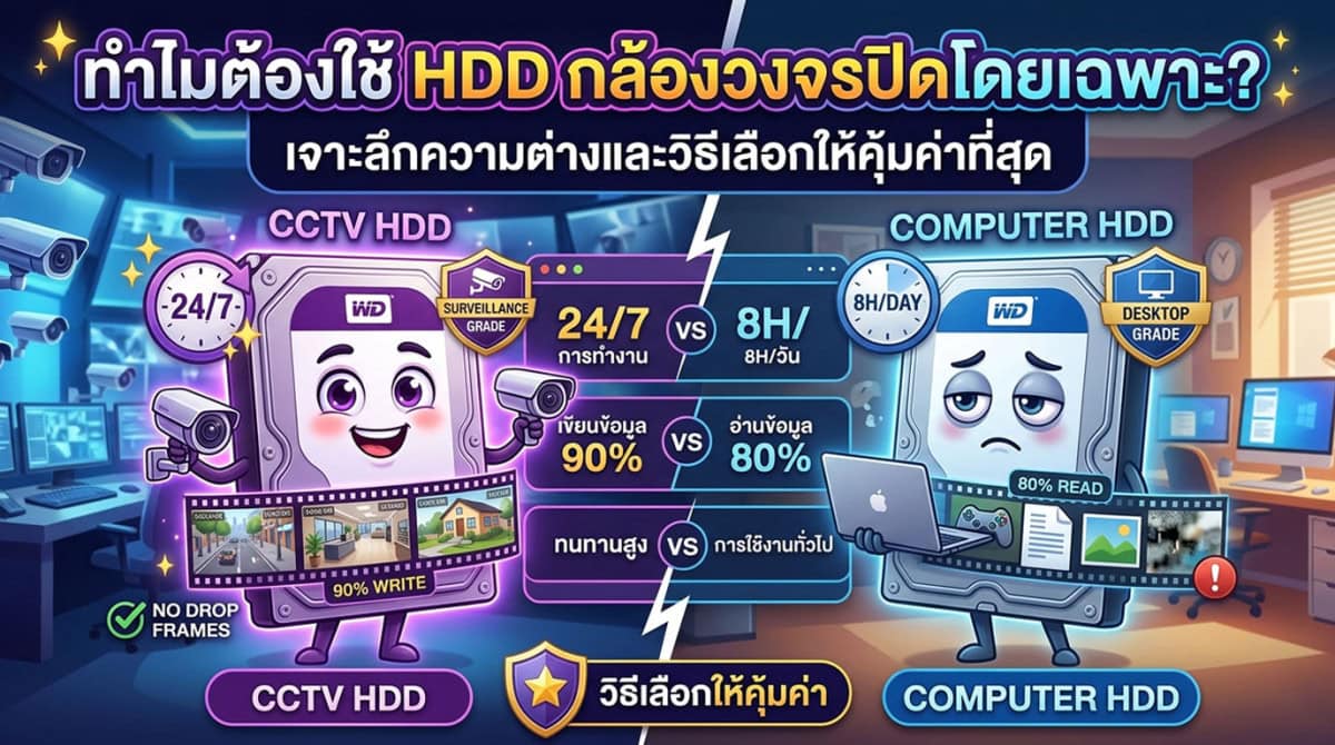 HDD กล้องวงจรปิด