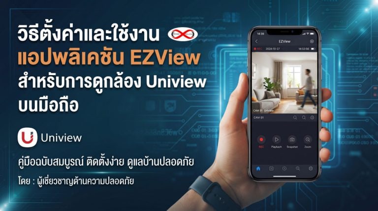 วิธีตั้งค่าและใช้งานแอปพลิเคชัน EZView สำหรับดูกล้อง Univiewวิธีตั้งค่าและใช้งานแอปพลิเคชัน EZView สำหรับดูกล้อง Uniview