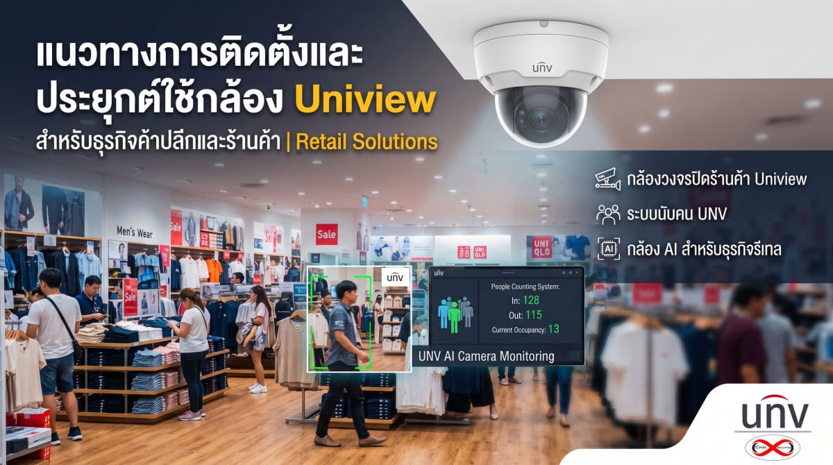 แนวทางการติดตั้งและประยุกต์ใช้กล้อง Uniview สำหรับธุรกิจค้าปลีกและร้านค้า (Retail Solutions)