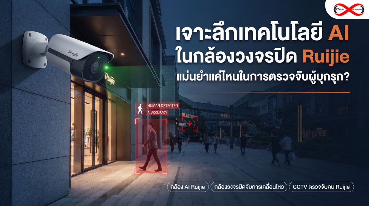 เจาะลึกเทคโนโลยี AI ในกล้องวงจรปิด Ruijie แม่นยำแค่ไหนในการตรวจจับผู้บุกรุก